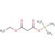 Ethyl trimethylsilyl malonate (CAS 18457-03-9) - chemical structure image