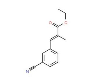 Ethyl (Z)-3-cyano-&alpha;-methylcinnamate (CAS 288309-15-9) - chemical structure image
