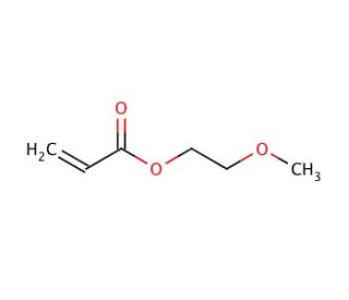 Ethylene glycol methyl ether acrylate (CAS 3121-61-7) - chemical structure image