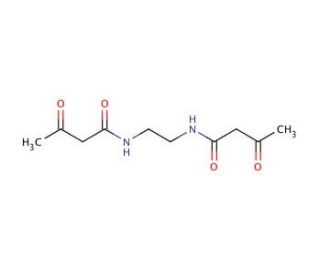 Ethylenediamine-N,N&prime;-bis(acetoacetamide) (CAS 1471-94-9) - chemical structure image