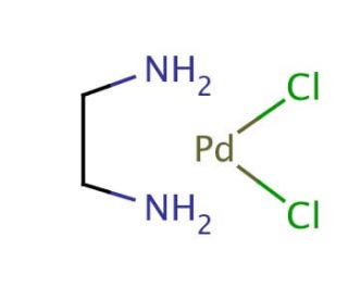 (Ethylenediamine)palladium(II) chloride (CAS 15020-99-2) - chemical structure image