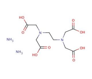 Ethylenediaminetetraacetic acid diammonium salt (CAS 20824-56-0) - chemical structure image
