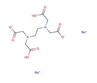 Ethylenediaminetetraacetic acid disodium salt, 0.050M Standardized solution (CAS 139-33-3) - chemical structure image