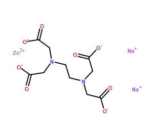 Ethylenediaminetetraacetic acid, disodium zinc salt (CAS 12519-36-7) - chemical structure image
