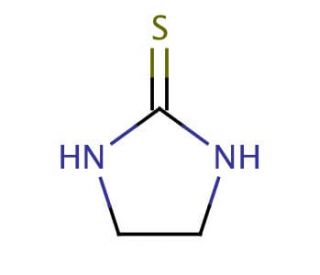 Ethylenethiourea (CAS 96-45-7) - chemical structure image