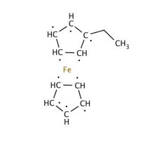 Ethylferrocene (CAS 1273-89-8) - chemical structure image
