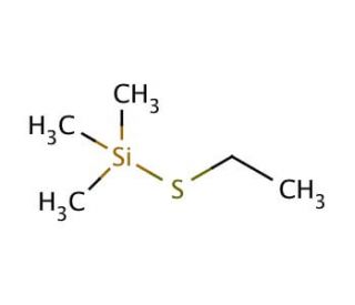 (Ethylthio)trimethylsilane (CAS 5573-62-6) - chemical structure image