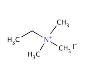 Ethyltrimethylammonium iodide (CAS 51-93-4) - chemical structure image