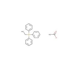 Ethyltriphenylphosphonium acetate (CAS 35835-94-0) - chemical structure image