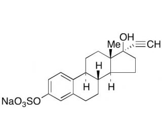 Ethynyl Estradiol 3-Sulfate Sodium Salt (CAS 724762-79-2) - chemical structure image