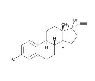 Ethynyl Estradiol (CAS 57-63-6) - chemical structure image