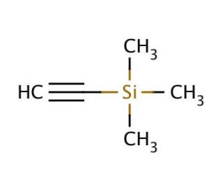 Ethynyltrimethylsilane (CAS 1066-54-2) - chemical structure image