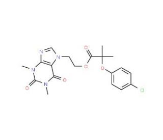 Etofylline clofibrate (CAS 54504-70-0) - chemical structure image