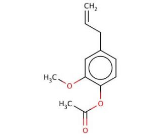 Eugenol Acetate (CAS 93-28-7) - chemical structure image