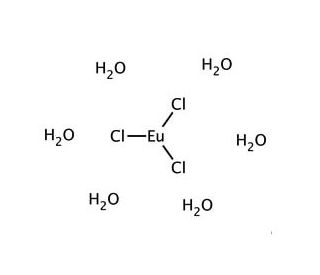 Europium(III) chloride hexahydrate (CAS 13759-92-7) - chemical structure image