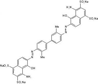 Evans Blue (CAS 314-13-6) - chemical structure image