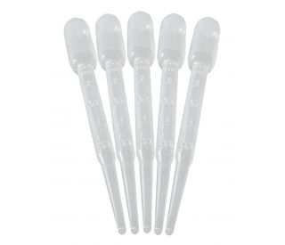 ExactaCruz® Transfer Pipette, 2.5 ml, bulk pack of 1000, designed for precise liquid handling, featuring clear volume mark 
