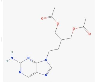 Famciclovir (CAS 104227-87-4) - chemical structure image