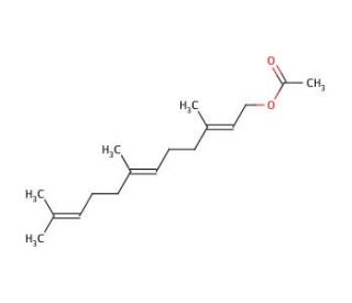 Farnesyl acetate (CAS 29548-30-9) - chemical structure image