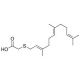Farnesylthioacetic Acid (FTA) (CAS 135784-48-4) - chemical structure image