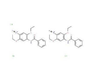 Fast Blue BB Salt hemi(zinc chloride) salt (CAS 5486-84-0) - chemical structure image