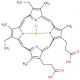 Fe(III) Mesoporphyrin IX chloride - chemical structure image