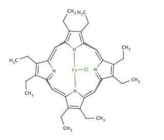 Fe(III) Octaethylporphine chloride (CAS 28755-93-3) - chemical structure image