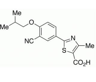 Febuxostat (CAS 144060-53-7) - chemical structure image