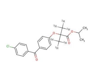 Fenofibrate-d6 (CAS 49562-28-9 (unlabeled)) - chemical structure image