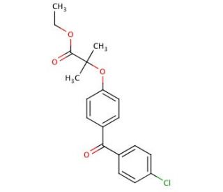 Fenofibric Acid Ethyl Ester - chemical structure image