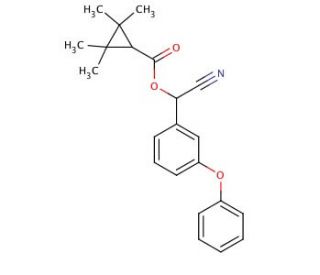 Fenpropathrin (CAS 39515-41-8) - chemical structure image