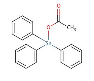 Fentin acetate (CAS 900-95-8) - chemical structure image
