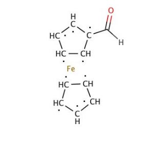 Ferrocenecarboxaldehyde (CAS 12093-10-6) - chemical structure image