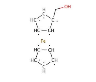 Ferrocenemethanol (CAS 1273-86-5) - chemical structure image