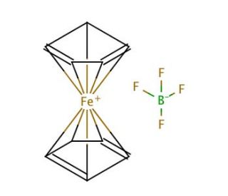 Ferrocenium tetrafluoroborate (CAS 1282-37-7) - chemical structure image