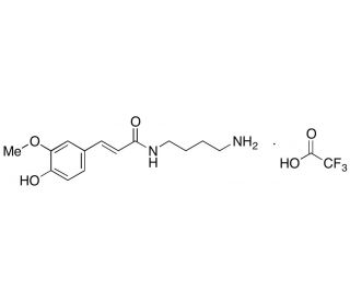 Feruloylputrescine Trifluoroacetic Acid Salt (CAS 501-13-3) - chemical structure image