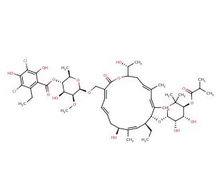 Fidaxomicin (CAS 873857-62-6) - chemical structure image