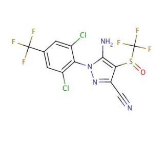 Fipronil (CAS 120068-37-3) - chemical structure image