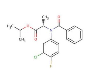 Flamprop-M-isopropyl (CAS 57973-67-8) - chemical structure image