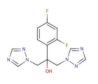 Fluconazole (CAS 86386-73-4) - chemical structure image