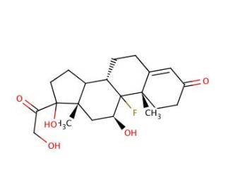 Fludrocortisone (CAS 127-31-1) - chemical structure image