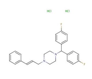 Flunarizine &bull; 2HCl (CAS 30484-77-6) - chemical structure image