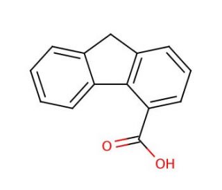 Fluorene-4-carboxylic acid (CAS 6954-55-8) - chemical structure image