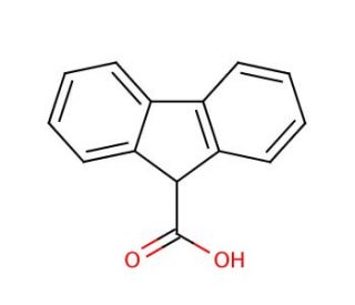 Fluorene-9-carboxylic acid (CAS 1989-33-9) - chemical structure image
