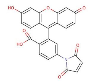 Fluorescein 6-Maleimide (CAS 161598-40-9) - chemical structure image