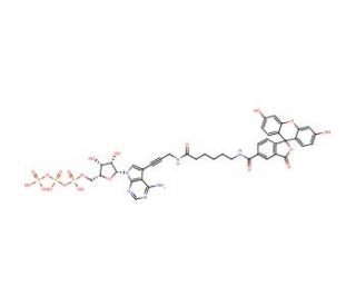 Fluorescein Alkynylamino-ATP (CAS 185971-89-5) - chemical structure image