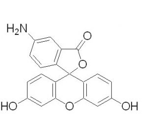Fluoresceinamine, isomer I (CAS 3326-34-9) - chemical structure image