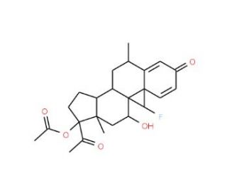 Fluorometholone Acetate (CAS 3801-06-7) - chemical structure image