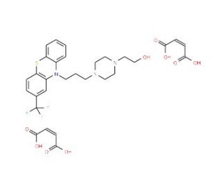 Fluphenazine dimaleate salt (CAS 3093-66-1) - chemical structure image