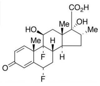 Fluticasone 17&beta;-Carboxylic Acid (CAS 28416-82-2) - chemical structure image